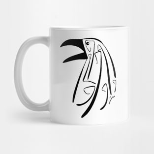 Geometric Raven Mug